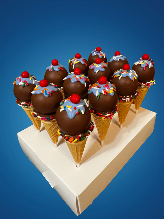 Ice Cream Cone Cakepops